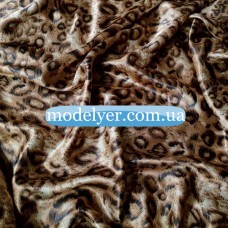 Ткань Атлас принт леопард